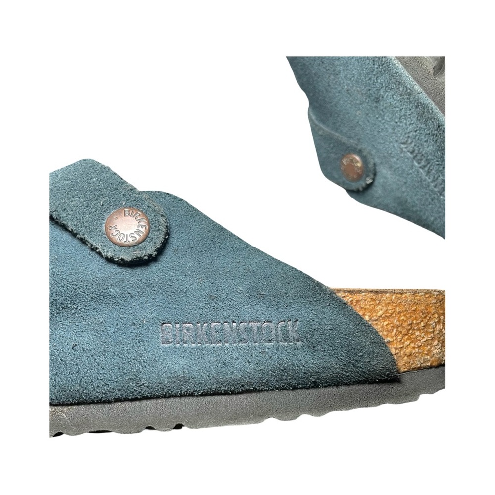 Birkenstock Women's Bostons Clog Sz 8.5 Teal Dark Green Booktok Dark Academia ￼ - Picture 6 of 8